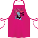 Anti Social Punk Rock Skinhead Octopus Cotton Apron 100% Organic Pink