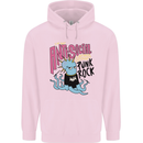 Anti Social Punk Rock Skinhead Octopus Mens 80% Cotton Hoodie Light Pink