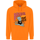 Anti Social Punk Rock Skinhead Octopus Mens 80% Cotton Hoodie Orange