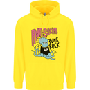 Anti Social Punk Rock Skinhead Octopus Mens 80% Cotton Hoodie Yellow
