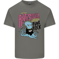 Anti Social Punk Rock Skinhead Octopus Mens Cotton T-Shirt Tee Top Charcoal