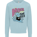 Anti Social Punk Rock Skinhead Octopus Mens Sweatshirt Jumper Light Blue