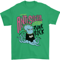 Anti Social Punk Rock Skinhead Octopus Mens T-Shirt 100% Cotton Irish Green