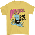 Anti Social Punk Rock Skinhead Octopus Mens T-Shirt 100% Cotton Yellow