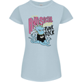 Anti Social Punk Rock Skinhead Octopus Womens Petite Cut T-Shirt Light Blue