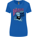 Anti Social Punk Rock Skinhead Octopus Womens Wider Cut T-Shirt Royal Blue