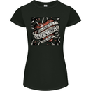Anti Valentines Club Heart Singles Day Womens Petite Cut T-Shirt Black