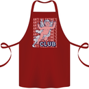 Anti Valentines Day Club Cotton Apron 100% Organic Maroon