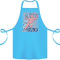 Anti Valentines Day Club Cotton Apron 100% Organic Turquoise