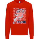 Anti Valentines Day Club Kids Sweatshirt Jumper Bright Red