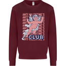 Anti Valentines Day Club Kids Sweatshirt Jumper Maroon
