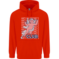 Anti Valentines Day Club Mens 80% Cotton Hoodie Bright Red