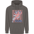 Anti Valentines Day Club Mens 80% Cotton Hoodie Charcoal