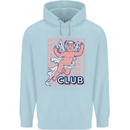 Anti Valentines Day Club Mens 80% Cotton Hoodie Light Blue