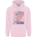Anti Valentines Day Club Mens 80% Cotton Hoodie Light Pink