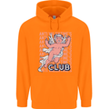 Anti Valentines Day Club Mens 80% Cotton Hoodie Orange