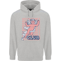 Anti Valentines Day Club Mens 80% Cotton Hoodie Sports Grey