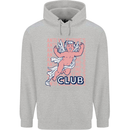 Anti Valentines Day Club Mens 80% Cotton Hoodie Sports Grey