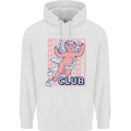 Anti Valentines Day Club Mens 80% Cotton Hoodie White
