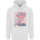 Anti Valentines Day Club Mens 80% Cotton Hoodie White