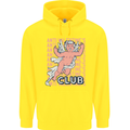 Anti Valentines Day Club Mens 80% Cotton Hoodie Yellow