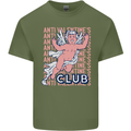 Anti Valentines Day Club Mens Cotton T-Shirt Tee Top Military Green