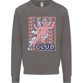 Anti Valentines Day Club Mens Sweatshirt Jumper Charcoal