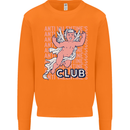 Anti Valentines Day Club Mens Sweatshirt Jumper Orange