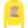 Anti Valentines Day Club Mens Sweatshirt Jumper Yellow