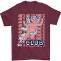Anti Valentines Day Club Mens T-Shirt 100% Cotton Maroon