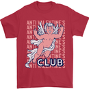 Anti Valentines Day Club Mens T-Shirt 100% Cotton Red