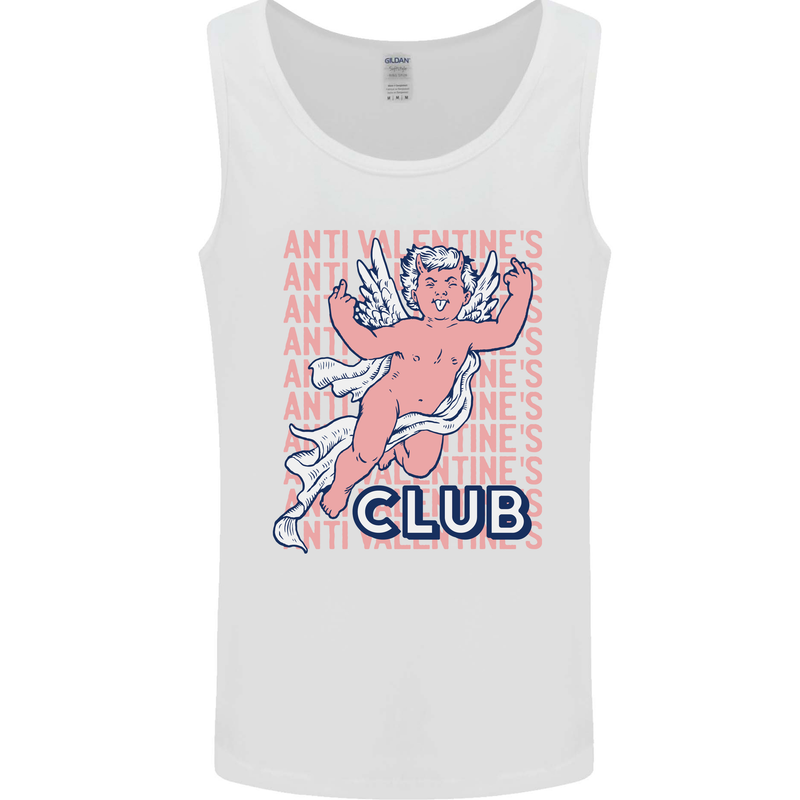 Anti Valentines Day Club Mens Vest Tank Top White
