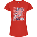 Anti Valentines Day Club Womens Petite Cut T-Shirt Red