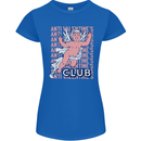 Anti Valentines Day Club Womens Petite Cut T-Shirt Royal Blue