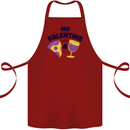Anti Valentines Day Just Pizza & Wine Cotton Apron 100% Organic Maroon