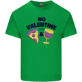 Anti Valentines Day Just Pizza & Wine Kids T-Shirt Childrens Irish Green