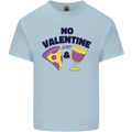 Anti Valentines Day Just Pizza & Wine Kids T-Shirt Childrens Light Blue