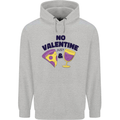 Anti Valentines Day Just Pizza & Wine Mens 80% Cotton Hoodie Sports Grey