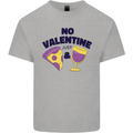 Anti Valentines Day Just Pizza & Wine Mens Cotton T-Shirt Tee Top Sports Grey