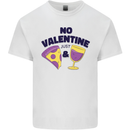 Anti Valentines Day Just Pizza & Wine Mens Cotton T-Shirt Tee Top White