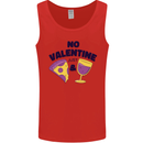 Anti Valentines Day Just Pizza & Wine Mens Vest Tank Top Red