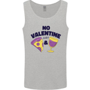 Anti Valentines Day Just Pizza & Wine Mens Vest Tank Top Sports Grey