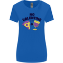 Anti Valentines Day Just Pizza & Wine Womens Wider Cut T-Shirt Royal Blue