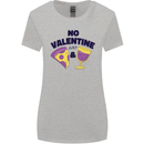 Anti Valentines Day Just Pizza & Wine Womens Wider Cut T-Shirt Sports Grey