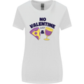 Anti Valentines Day Just Pizza & Wine Womens Wider Cut T-Shirt White