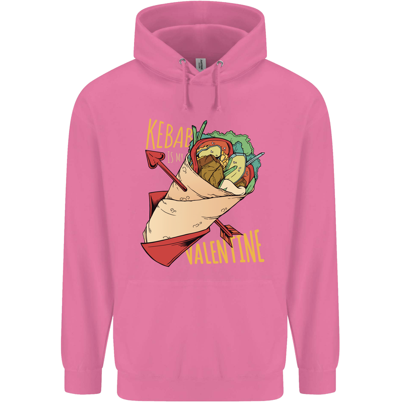 Anti Valentines Day Singles Day Kebab Childrens Kids Hoodie Azalea