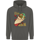 Anti Valentines Day Singles Day Kebab Childrens Kids Hoodie Storm Grey