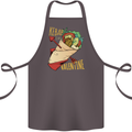 Anti Valentines Day Singles Day Kebab Cotton Apron 100% Organic Dark Grey