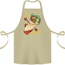 Anti Valentines Day Singles Day Kebab Cotton Apron 100% Organic Khaki