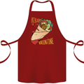 Anti Valentines Day Singles Day Kebab Cotton Apron 100% Organic Maroon